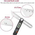 thumbnail image 3 of Electronic Protractor Digital Goniometer Stainless Steel Multi Angle Ruler 360 Degree Angle Finder Woodworking Measuring Tool ,Woodworking Protractor, 3 of 6