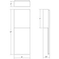 thumbnail image 2 of Sonneman 7106-Wl Flat Box 17" Tall Integrated Led Outdoor Wall Sconce - White, 2 of 2