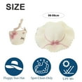 thumbnail image 2 of Sombrero de 56-58cm de circunferencia para mujer, Sombrero de Paja de verano y bolsa de paja, dos piezas, bonito sombrero protector solar con flores, 2 of 5