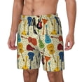 thumbnail image 1 of Balery Different Kind Of Guitars Bañador para hombre, shorts de playa de secado rápido con entrepierna y forro de compresión-Medium, 1 of 6