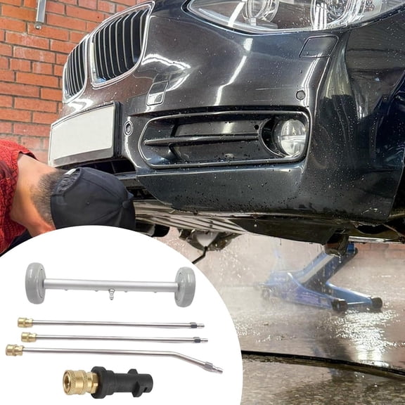 Underbody Car Chassis Cleaning Sprayer Kit - Adjustable Pressure Washer Wand with Undercarriage Nozzle, Stainless Steel Car Wash Tool for Mud & Grime Removal