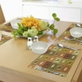 thumbnail image 4 of Ambesonne Vintage Place Mats Set of 4, Animals Pattern, Standard Size, Black and Brown, 4 of 6