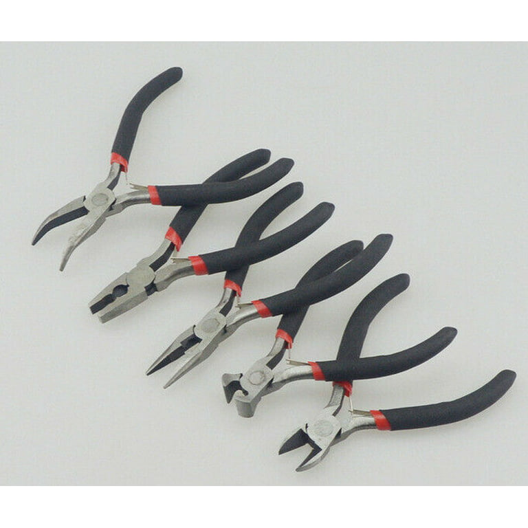 8PC Mini Pliers Set Jewelry Making Beading Wire 4.5 Inch Wire Cutter Pliers