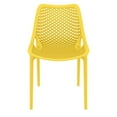thumbnail image 3 of Luxury Commercial Living 32.25" Yellow Stackable Outdoor Patio Dining Chair, 3 of 8