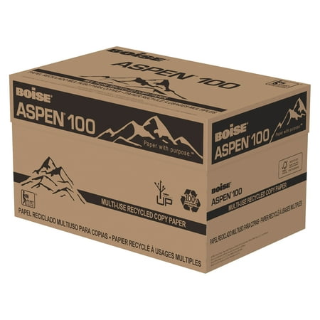 Boise® ASPEN® Multipurpose Paper, 100, Ledger Paper Size, 20 Lb, 100% Recycled, FSC® Certified, Ream Of 500 Sheets