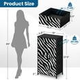 thumbnail image 3 of Dresser for Bedroom with 4 Storage Drawers Abstract zebra skin seamless Zebra print animal skin tiger Dressers Chest of Drawers Steel Framed Fabric Closet Organizers for Living Room Hallway, 3 of 7