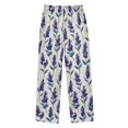 thumbnail image 2 of joogoo Lavender Pattern Pajama Pants Pj Bottoms Sleepwear Lounge S, 2 of 9