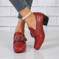thumbnail image 3 of SACFOF Women's Vintage Block Heel Pumps Square Toe Loafers Medieval Victorian Gothic Ornate Buckle Historical Costume Shoes Halloween Dress Shoes, 3 of 5