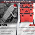 thumbnail image 3 of Ruedas Ruedas Delanteras Dobles De 360 ​​​​grados Capacidad De 200 Libras Accesorios De Acero Inoxidable Para Caja De Herramientas Rodante, 3 of 7