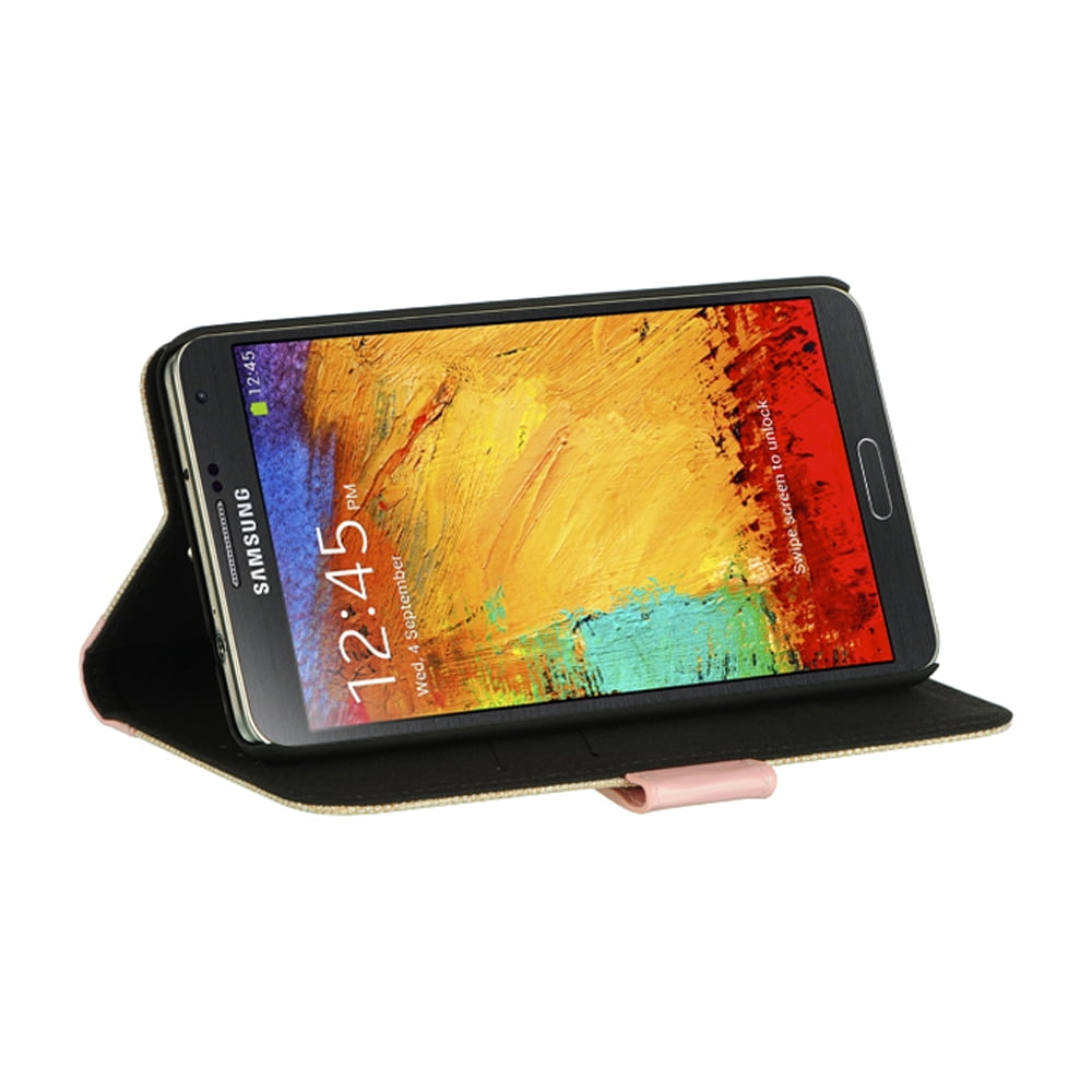 SumacLife Denim Design Wallet Case for Samsung Galaxy Note 3