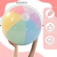 thumbnail image 5 of FENLEI 12 Pcs 26.5 Inch Pastel Inflatable Beach Balls, Macaron Color Summer Swimming Party Favors for Adults & Kids, 5 of 10