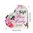 thumbnail image 2 of Heart Shaped Acrylic Butterfly Is The Best Gift Ornament A Commemorative Heart Shaped Transparent Color Printed Ornament For Loved Ones Friends And Neighbors., 2 of 8
