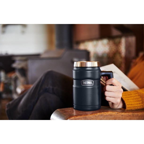Thermos 16 Oz Vacuum Insulated Desk Mug, Matte Red - Walmart Business  Supplies