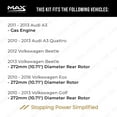 thumbnail image 3 of MAX Advanced Brakes - Rear Brake Kit For 2010-2014 VW Jetta (10.71" Dia Rear Rotor) | Carbon Ceramic Brake and Rotor Kit | Daily Performance Drilled Slotted Brake Rotors, 3 of 10