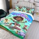 thumbnail image 3 of Eureka Conjunto de sábanas temático, trío de piezas, cómodo y amigable con la piel, diseño único, regalo de decoración para el hogar para familiares, amigos y fans, 90 cm * 190 cm, 3 of 6