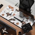 thumbnail image 2 of Long Mouse Pads for Desk,Halloween Ghosts Pumpkins and Witch Hats Desk Mats on Top Of Desks, Desk Mouse Pad Extra Large with 3mm Non-Slip Base and Stitched Edge for Gaming,Office,Work,Home 35.4x15.7in, 2 of 5