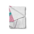 thumbnail image 2 of Cartoon Soft Flannel Fleece Throw Blanket, Baby Hot Air Balloon Fly Animal Funny Image Design, Cozy Plush for Indoor and Outdoor Use, 70" x 90", Pink Pale Grey Teal, by Ambesonne, 2 of 6