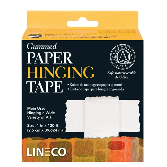 Lineco/University Products Gummed Paper Hinging Tape, 1 in x 130 ft.