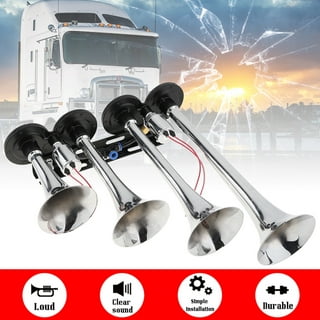 2 Pack 12V 150 dB Loud Air Horn Kit for Truck Boats India