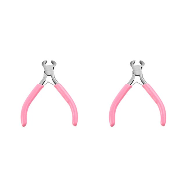 ZheElen 2 Pieces Pliers Stripping Non-slip Steel Spring Loaded Nipper Craft Jewelry Making Fixing Portable Strippers Hand Tools End Plier 2Set