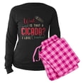 thumbnail image 5 of CafePress - Cicadas Wait Is That A Cicada Entomologist Insects - Women's Long Sleeve Dark Pajamas, 5 of 7