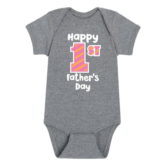 Instant Message - Happy First Father's Day - Infant Baby One Piece