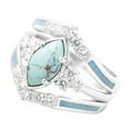 thumbnail image 1 of Xihbxyly Anillos de Turquesa, Impresionante Conjunto de 3 Diamantes Naturales, Elegante Joyería de Moda, Regalo Perfecto para El Día de La Madre, Cumpleaños o Aniversario, Ideal para Mujeres y Niñas., 1 of 6
