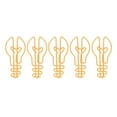 thumbnail image 2 of 100pcs Metallic Bulb Shape Paper Clips with Slip Resistance and Rust Prevention Yellow for Office, 2 of 24