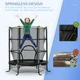 thumbnail image 4 of Trampoline For Kids, 64" Outdoor Large Trampoline Trampoline For Kids With Safety Enclosure Steel Frame, Indoor Outdoor Recreational Trampolines For 3 - 10 Years, 4 of 7