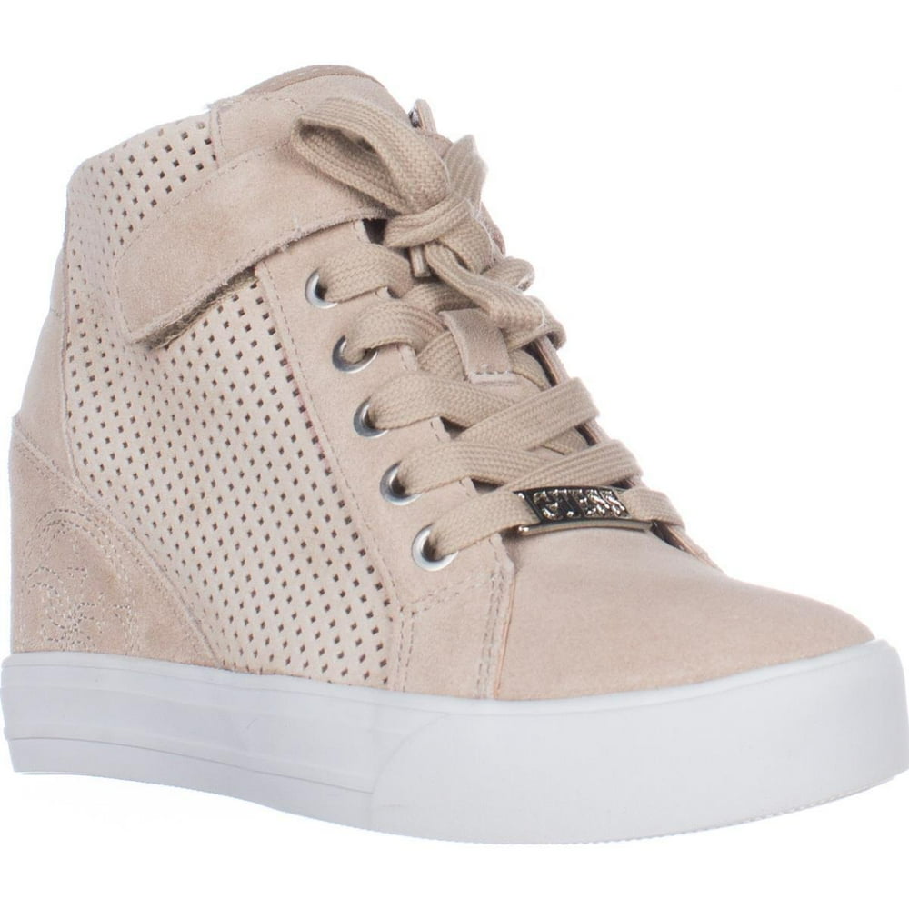 GUESS Womens Guess Decia HidenWedge Fashion Sneakers Light Natural