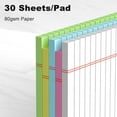 thumbnail image 3 of 5pcs Small Note Pads 5x8 Notebook College Ruled Legal Pads Color Notepads 5 Pack Study Back Writing Pads 5 x 8 Perforated Narrow Ruled Pads of Paper for School & Office Supplies 30 Sheets/Pack, 3 of 7