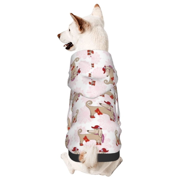 Balery Dachshund Dog Puppy Sudadera con Capucha para Perros Pequeños – Ropa para Mascotas, Disfraz para Perros y Gatos, Ideal para Fiestas y Cosplay-Small
