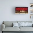 thumbnail image 2 of Trademark Fine Art Masters Fine Art Parade of Red Trees II Canvas Wall Art - 24x47, 2 of 5