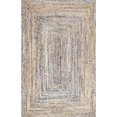 thumbnail image 2 of Eliz Hand Braided Jute Runner Rug, 2' 6" x 8', Blue, 2 of 8