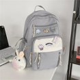 thumbnail image 3 of Mochila con bonitos accesorios, colgante de conejo, bolso grande y sencillo, cuidadosamente diseñado para un transporte cómodo, 3 of 5