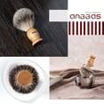 thumbnail image 2 of Brocha de afeitar Anbbas Pure Badger Hair con jabón, 100 g y soporte, 2 of 7