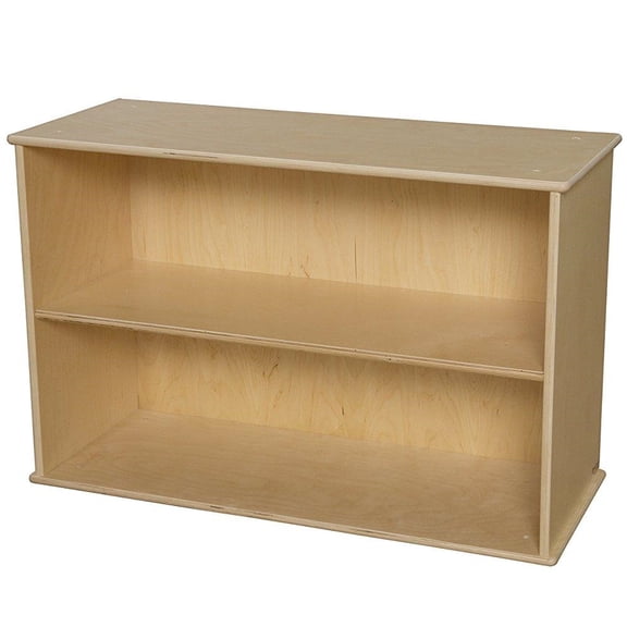 wood designs wd43700 two-shelf modular storage, 24 x 37 x 15" (h x w x d)