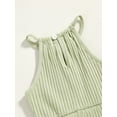 thumbnail image 6 of Lnzyyephy Baby Kid Girls Jumpsuit, Sleeveless Solid Summer Long Flare Pants for Party Casual, 6 of 8