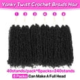thumbnail image 3 of Crochet Hair Youngther Yanky Twist 16 pulgadas, 6 paquetes (1B), 3 of 6