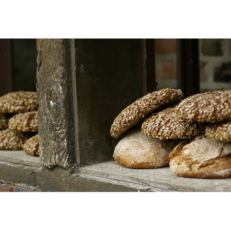 Stretched Canvas Poster - canvas print laminated poster bakery loaf bread fresh healthy organic stretched canvas 10 x 14