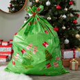 thumbnail image 2 of Gingerbread Tree Jumbo Gift Sacks for Large Gifts (Green, 3 x 4 Ft, 6 Pack), 2 of 8