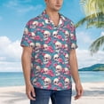 thumbnail image 4 of Haiem happy Skull rose Printed Hawaiian Shirt for Men - Men’s Casual Beach Summer Shirts - Stretch Fabric with Modern Fit-Large, 4 of 7