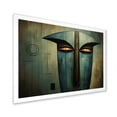 thumbnail image 2 of Designart "Songye Power Mystical African Mask in Green and Blue" People Framed Wall Art Decor - Global Green African Mask Living Room Framed Canvas Art, 2 of 6