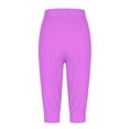 thumbnail image 6 of Capri Joggers Womens Spring Summer Casual Lightweight Elastic High Waist Capri Sweatpants with Pockets Womens Capris, 6 of 7