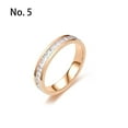 thumbnail image 3 of Qarigey Anillo de cristal para mujer, joyería de mano de compromiso exquisita, círculo de Metal con diamantes de imitación, decoración de vestir Ropa, zapatos y accesorios Miscelánea Oro Talla 5 Qarigey AP014468-06, 3 of 6