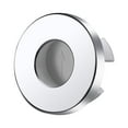 thumbnail image 3 of Cubierta de desbordamiento para fregadero de baño, cubierta de orificio, círculo duradero, anillo de desbordamiento para lavabo de tocador de baño Plata, 3 of 9