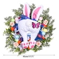 thumbnail image 4 of Easter Wreath Door Hanging Decor Bunny Rabbit Egg Garland Home Gardern Party Decoration Window Hanging Artificial Flower Ornament, 4 of 6