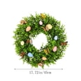 thumbnail image 3 of Nkmbld Easter Wreaths for Front Door, Easter Wreath with Colored Eggs and Butterflies Spring Assorted Tree Decorations Colorful Indoor Outdoor Home Decor Patio Porch, 3 of 5