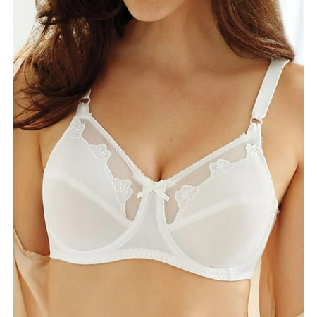 

BALI White Flower Bali Underwire Bra US 44D UK 44D NWOT