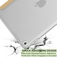 thumbnail image 7 of DuraSafe Cases iPad 9.7 Inch Air 2nd 1st 6th 5th Gen [ iPad 6 5 Air 2 1 ] MH2V2LL/A MH2W2LL/A MH2U2LL/A MGLW2LL/A MGL12LL/A MH0W2LL/A TriFold PC Smart PU Leather Hard Back Cover - Gold, 7 of 7
